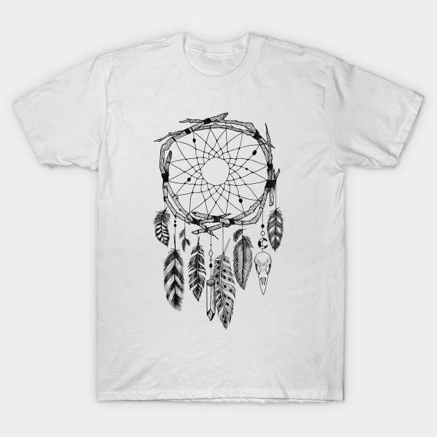 Boho Dreamcatcher T-Shirt by fears